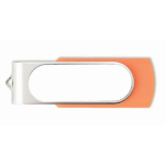 Farbiger USB Stick mit personalisierbarem Gehäuse farbe orange siebte Ansicht