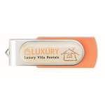 Farbiger USB Stick mit personalisierbarem Gehäuse farbe orange