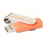 Farbiger USB Stick mit personalisierbarem Gehäuse farbe orange fünfte Ansicht