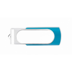 Farbiger USB Stick mit personalisierbarem Gehäuse farbe türkis siebte Ansicht