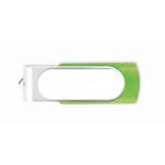 Farbiger USB Stick mit personalisierbarem Gehäuse farbe transparentes lindgrün siebte Ansicht