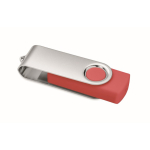 Klassischer drehbarer USB Stick in verschiedenen Farben farbe rot
