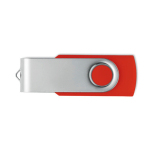 Klassischer drehbarer USB Stick in verschiedenen Farben farbe rot siebte Ansicht