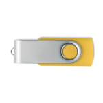 Klassischer drehbarer USB Stick in verschiedenen Farben farbe gelb siebte Ansicht