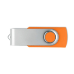 Klassischer drehbarer USB Stick in verschiedenen Farben farbe orange siebte Ansicht