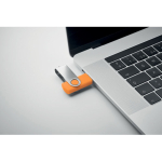 Klassischer drehbarer USB Stick in verschiedenen Farben farbe orange