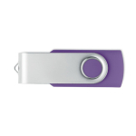 Klassischer drehbarer USB Stick in verschiedenen Farben farbe violett siebte Ansicht