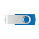Klassischer drehbarer USB Stick in verschiedenen Farben farbe köngisblau siebte Ansicht