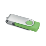 Klassischer drehbarer USB Stick in verschiedenen Farben farbe transparentes lindgrün