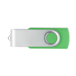 Klassischer drehbarer USB Stick in verschiedenen Farben farbe transparentes lindgrün siebte Ansicht