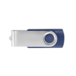 Klassischer drehbarer USB Stick in verschiedenen Farben farbe ultramarinblau siebte Ansicht