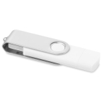 Personalisierbarer farbiger USB Stick mit Typ C Anschluss farbe weiß