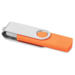 Personalisierbarer farbiger USB Stick mit Typ C Anschluss farbe orange