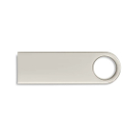 Personalisierbarer Mini USB Stick aus Zink mit Aufhänge Detail farbe silber siebte Ansicht