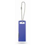 Personalisierbarer drehbarer Aluminium USB Stick mit Aufhänge Option farbe blau fünfte Ansicht
