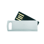 Personalisierbarer drehbarer Aluminium USB Stick mit Aufhänge Option farbe mattsilber siebte Ansicht