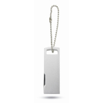 Personalisierbarer drehbarer Aluminium USB Stick mit Aufhänge Option farbe mattsilber fünfte Ansicht