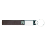 Eleganter USB Stick mit Lederhülle und Magnetverschluss farbe braun fünfte Ansicht