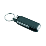 Eleganter USB Stick mit Lederhülle und Magnetverschluss farbe schwarz