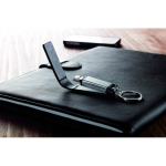 Eleganter USB Stick mit Lederhülle und Magnetverschluss farbe schwarz