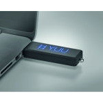 USB Stick mit leuchtender Personalisierungsfläche farbe blau