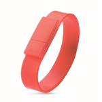 Personalisierbarer kompakte USB Silikon Armband farbe rot
