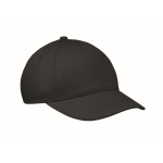 Kinder-Cap aus Baumwolle, 5-Panel, 180 g/m² farbe schwarz