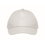 Kinder-Cap aus Baumwolle, 5-Panel, 180 g/m² farbe weiß dritte Ansicht