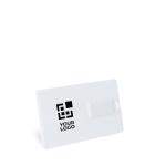 Personaliserbarer USB Stick aus Kunststoff in Kreditkartenformat Ansicht mit Druckbereich