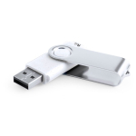 Robuster USB Stick aus recyceltem Kunststoff mit drehbarem Metallclip zweite Ansicht
