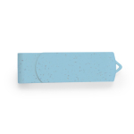 USB Stick aus Weizenstroh, verschiedenen Farben mit passendem Drehclip farbe blau erste Ansicht