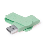 USB Stick aus Weizenstroh, verschiedenen Farben mit passendem Drehclip zweite Ansicht