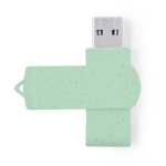 USB Stick aus Weizenstroh, verschiedenen Farben mit passendem Drehclip dritte Ansicht