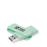 USB Stick aus Weizenstroh, verschiedenen Farben mit passendem Drehclip Ansicht mit Druckbereich
