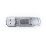 USB Stick aus widerstandsfähigem transluzentem ABS mit Schutzkappe farbe transparent erste Ansicht