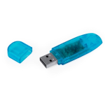 USB Stick aus widerstandsfähigem transluzentem ABS mit Schutzkappe zweite Ansicht