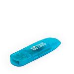 USB Stick aus widerstandsfähigem transluzentem ABS mit Schutzkappe Ansicht mit Druckbereich