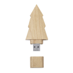 USB Stick aus Holz mit Pinien Design und Schutzkappe farbe natürliche farbe erste Ansicht