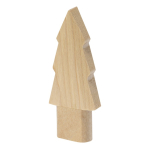 USB Stick aus Holz mit Pinien Design und Schutzkappe zweite Ansicht