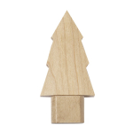 USB Stick aus Holz mit Pinien Design und Schutzkappe vierte Ansicht