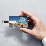 Ultraflache USB Karte mit faltbarem Mechanismus farbe weiß