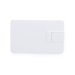 Ultraflache faltbare Dual USB Karte mit USB und Typ C Anschluss farbe weiß dritte Ansicht