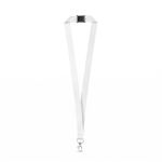Polyester-Lanyard für Sublimation mit Sicherheitsverschluss farbe weiß