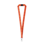 Polyester-Lanyard für Sublimation mit Sicherheitsverschluss farbe weiß