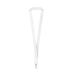 Polyester-Lanyard aus der EU für Sublimation mit Karabinerhaken farbe weiß