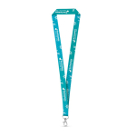 Polyester-Lanyard aus der EU für Sublimation mit Karabinerhaken Ansicht in vielen Farben