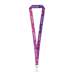 Polyester-Lanyard für Sublimation mit ovalem Karabinerhaken Ansicht in vielen Farben