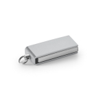 Mini USB Stick aus Aluminium im drehbaren Format farbe mattsilber