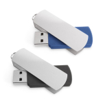 USB Stick aus Kunststoff mit drehbarem Aluminiumclip Ansicht in vielen Farben