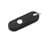 USB Stick mit gummierter Oberfläche und abgerundeten Kanten farbe schwarz